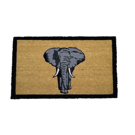 Dare2Decor 18 x 30 in. PVC Bleach Elephant Entry Way Doormat DA1776055